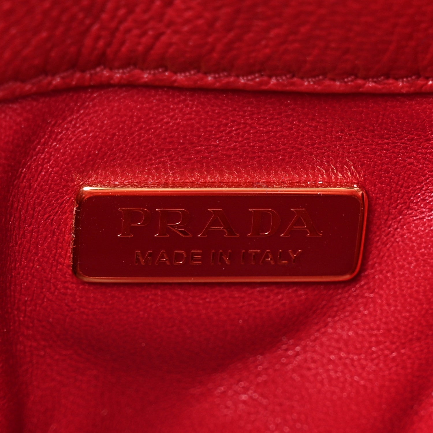 Prada Nappa Petit Sac Mini Bucket Bag Ciliegia