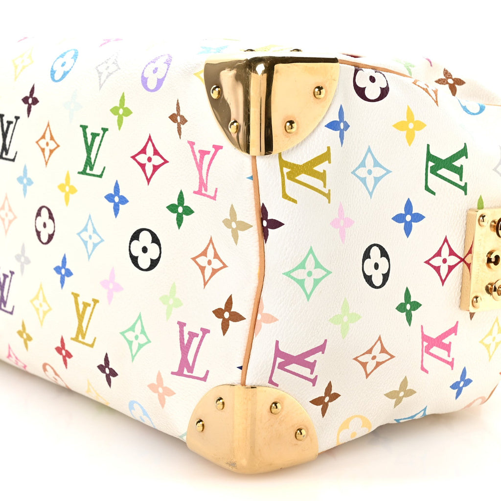 Louis Vuitton Monogram Multicolor Speedy 30 White