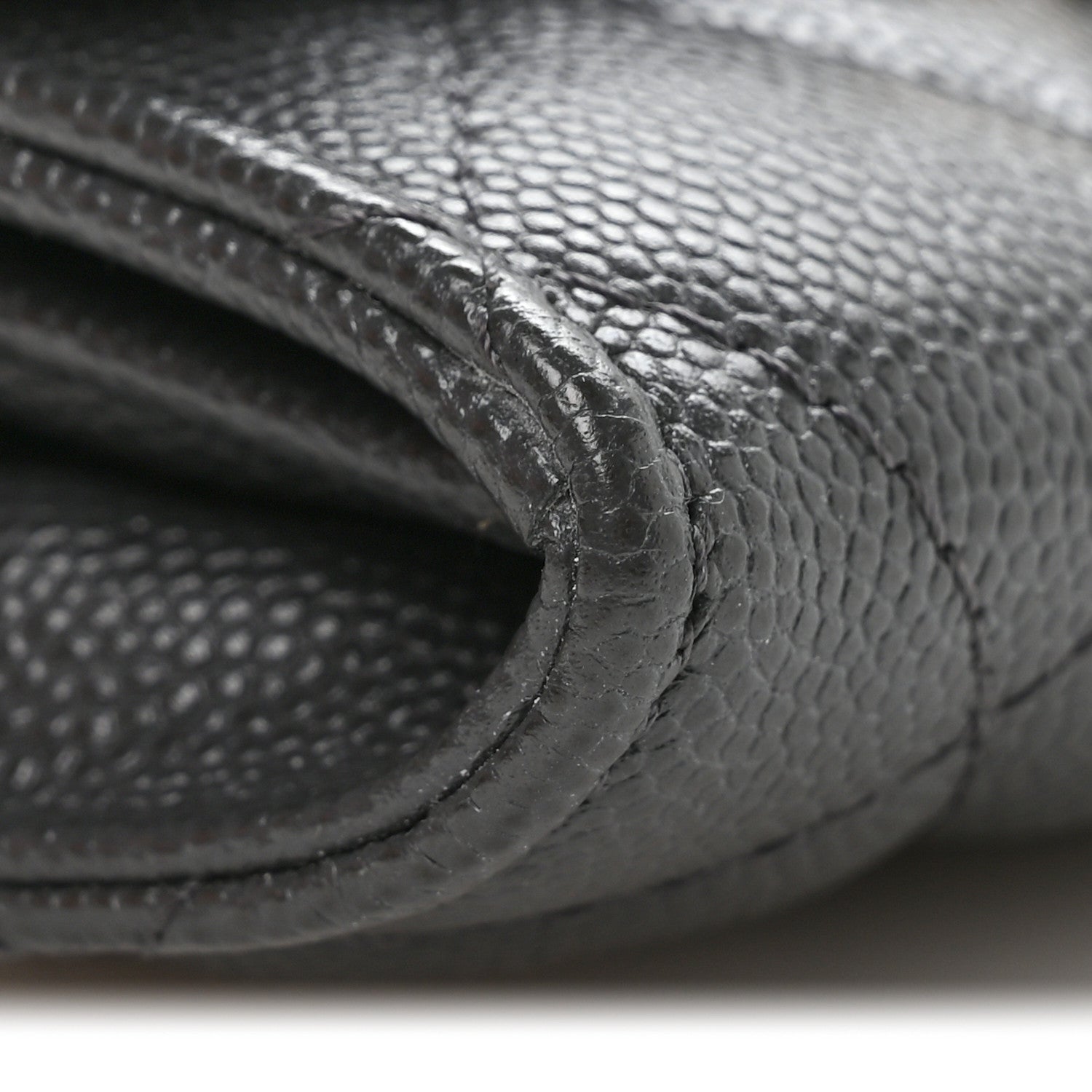 Chanel Caviar Quilted Bracelet On Chain Clutch Grey