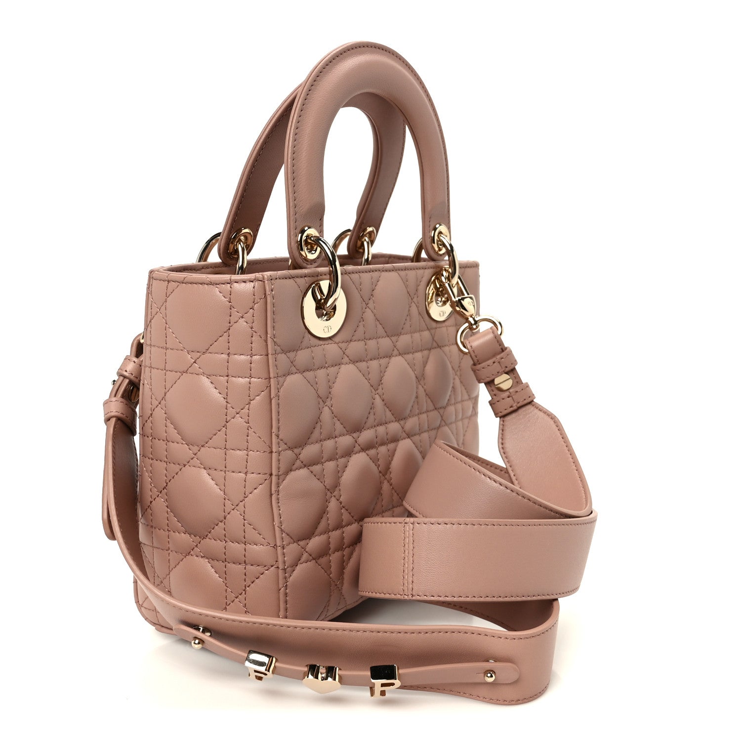 Christian Dior Lambskin Cannage Small My ABCDior Lady Dior Fard