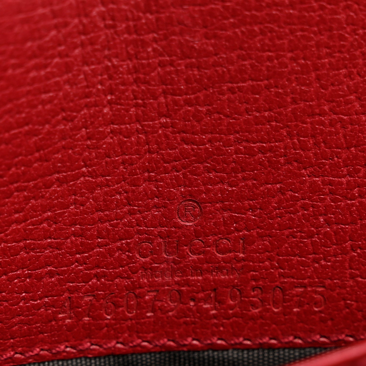 Gucci GG Supreme Monogram Web Queen Margaret Chain Wallet Red