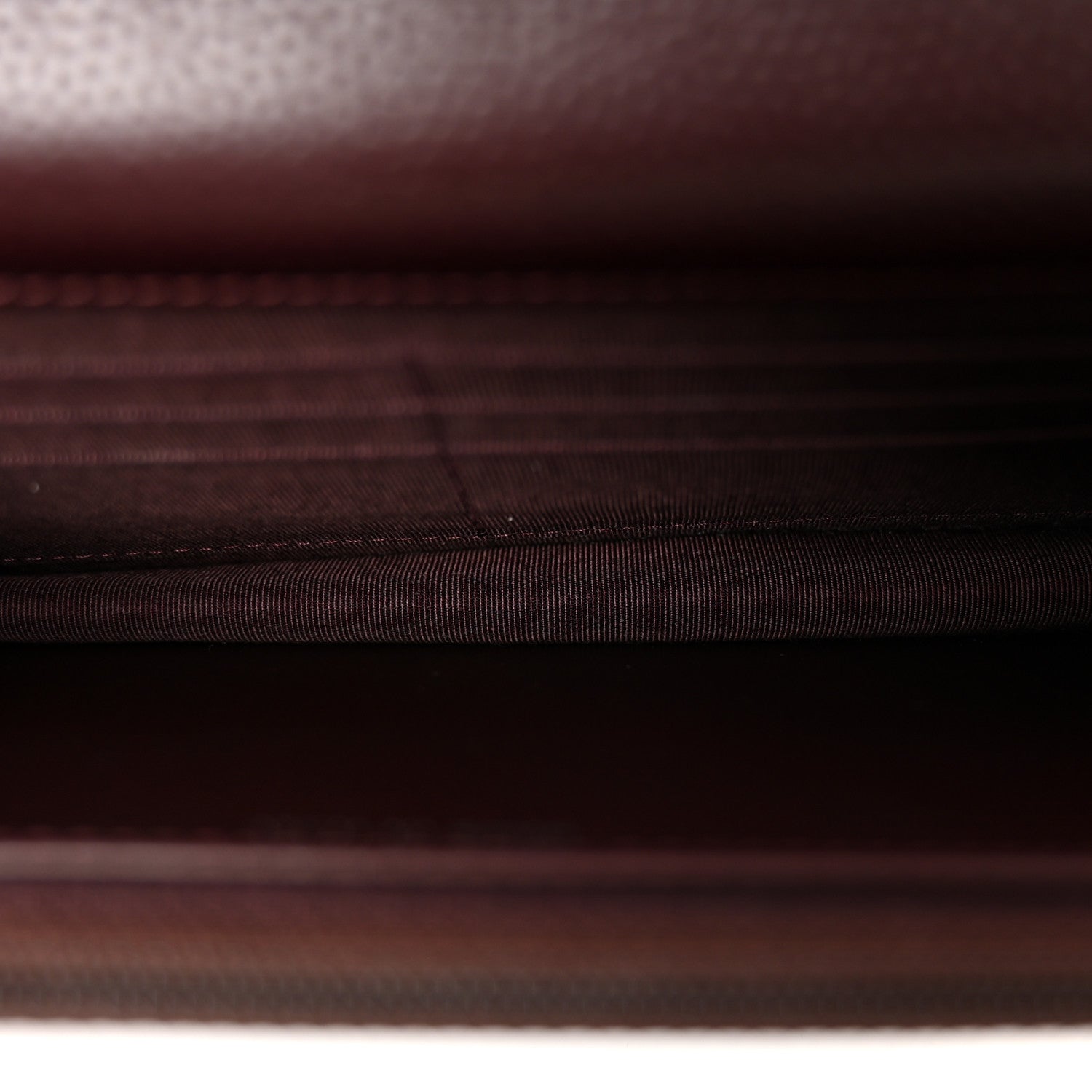 Chanel Caviar Quilted Wallet on Chain WOC Burgundy