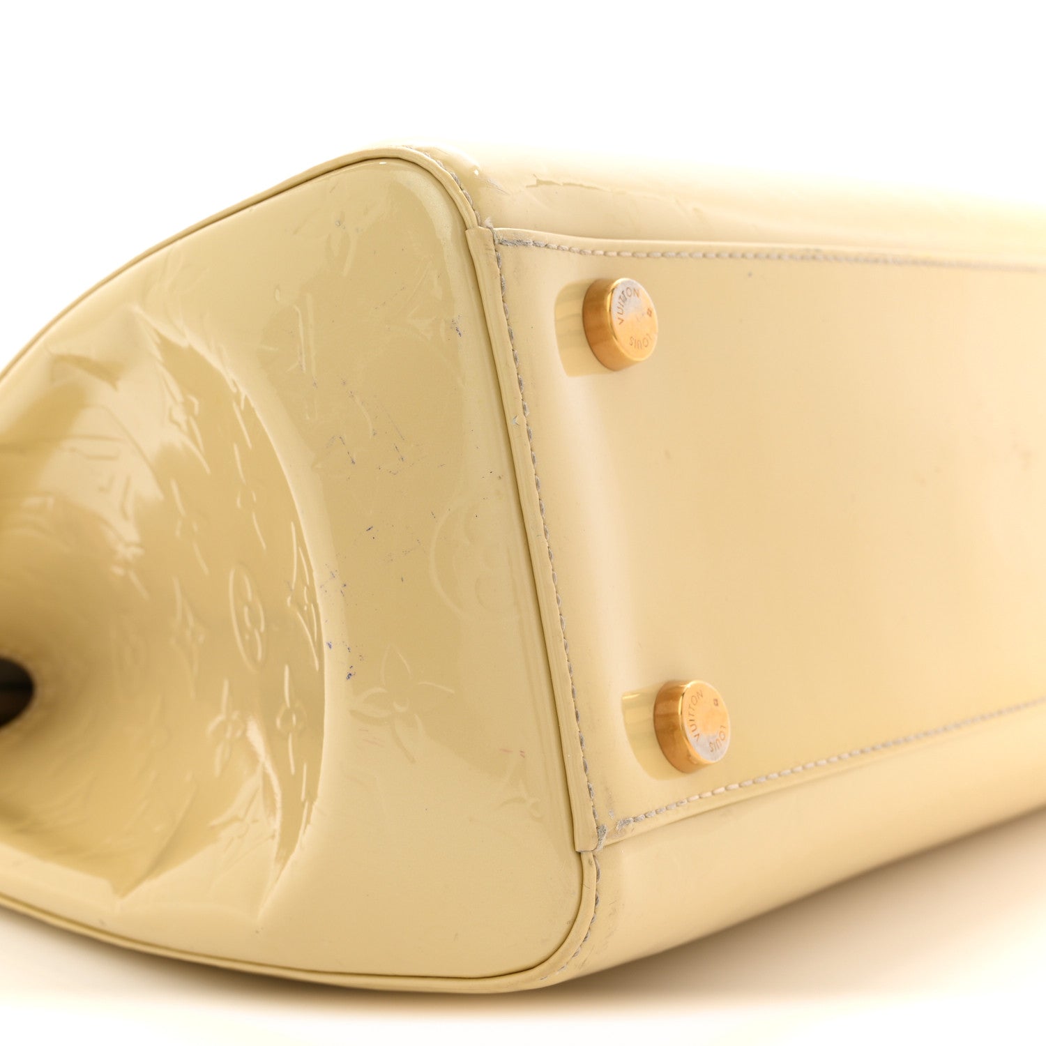 Louis Vuitton Vernis Brea MM Blanc Corail