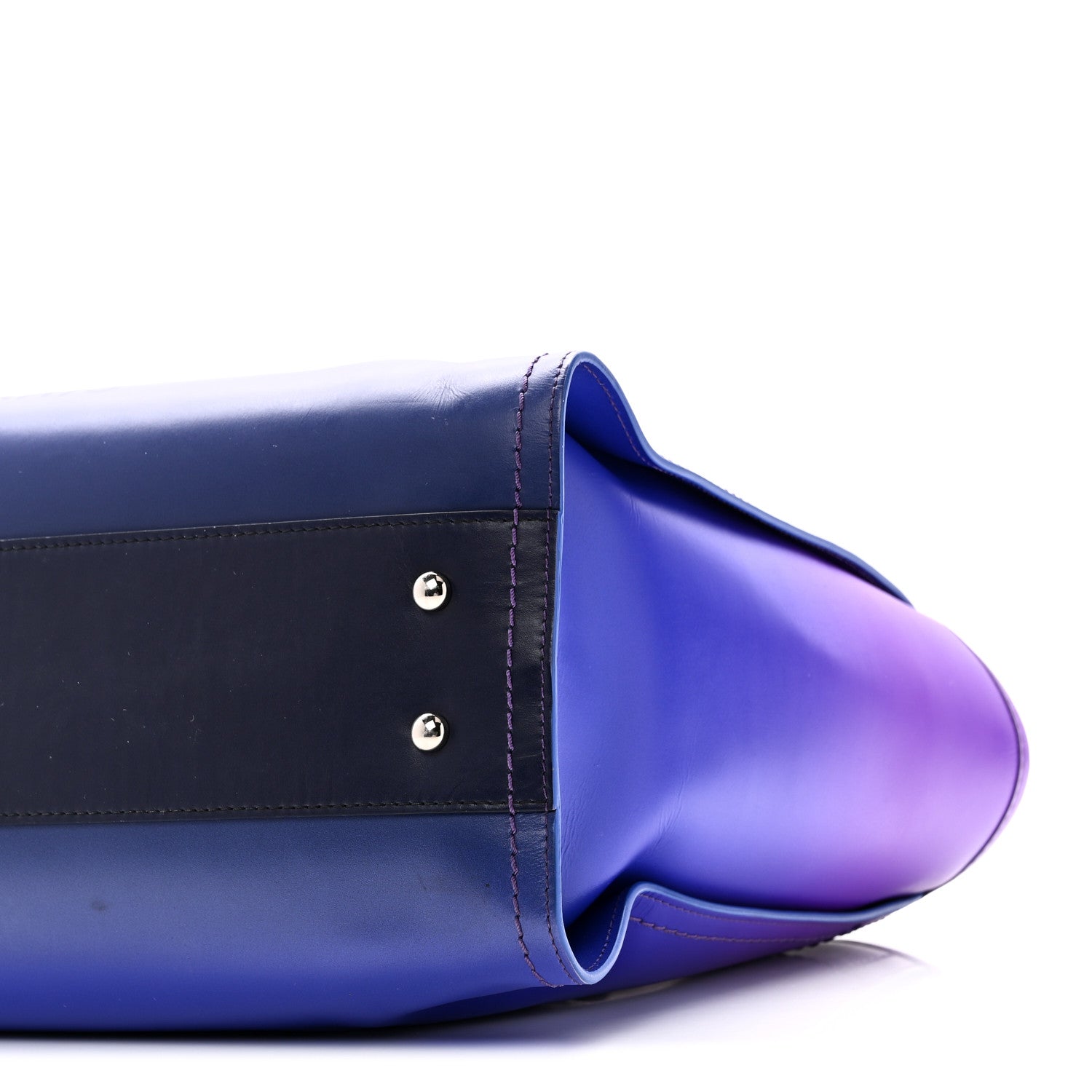 Chanel Shaded Calfskin Small Deauville Tote Purple Blue