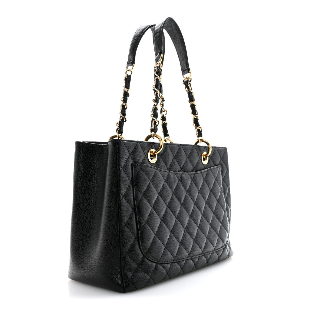 Chanel Caviar Quilted Grand Shopping Tote GST Black