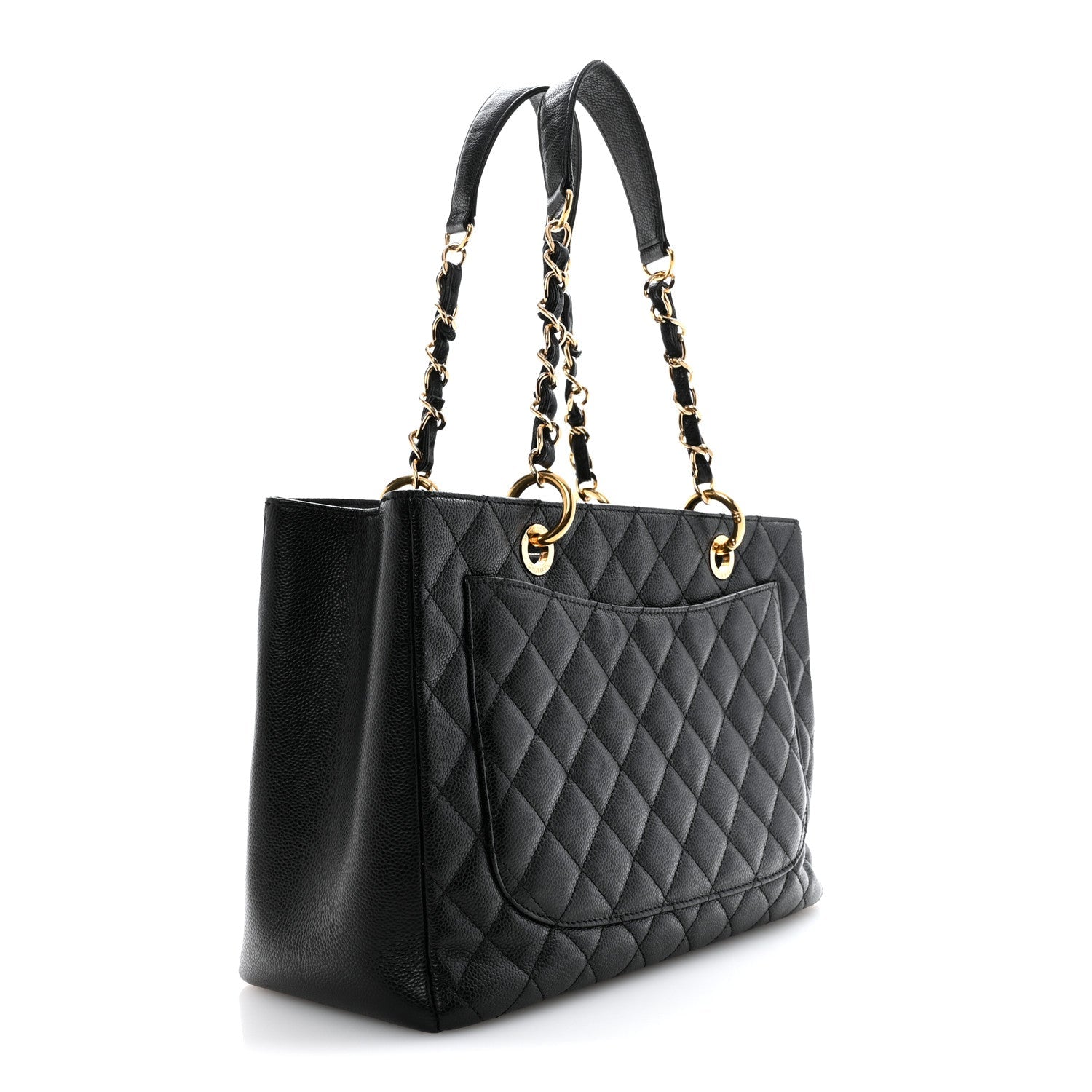 Chanel Caviar Quilted Grand Shopping Tote GST Black