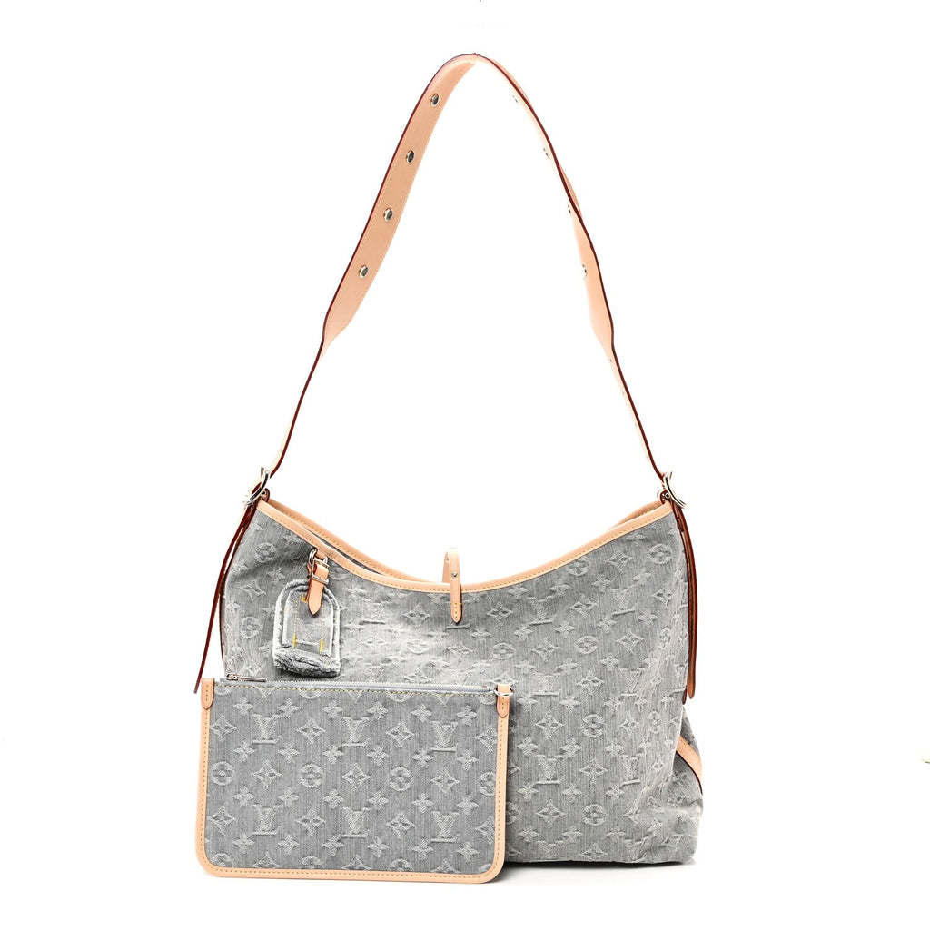 Louis Vuitton Monogram Denim CarryAll MM Washed Grey