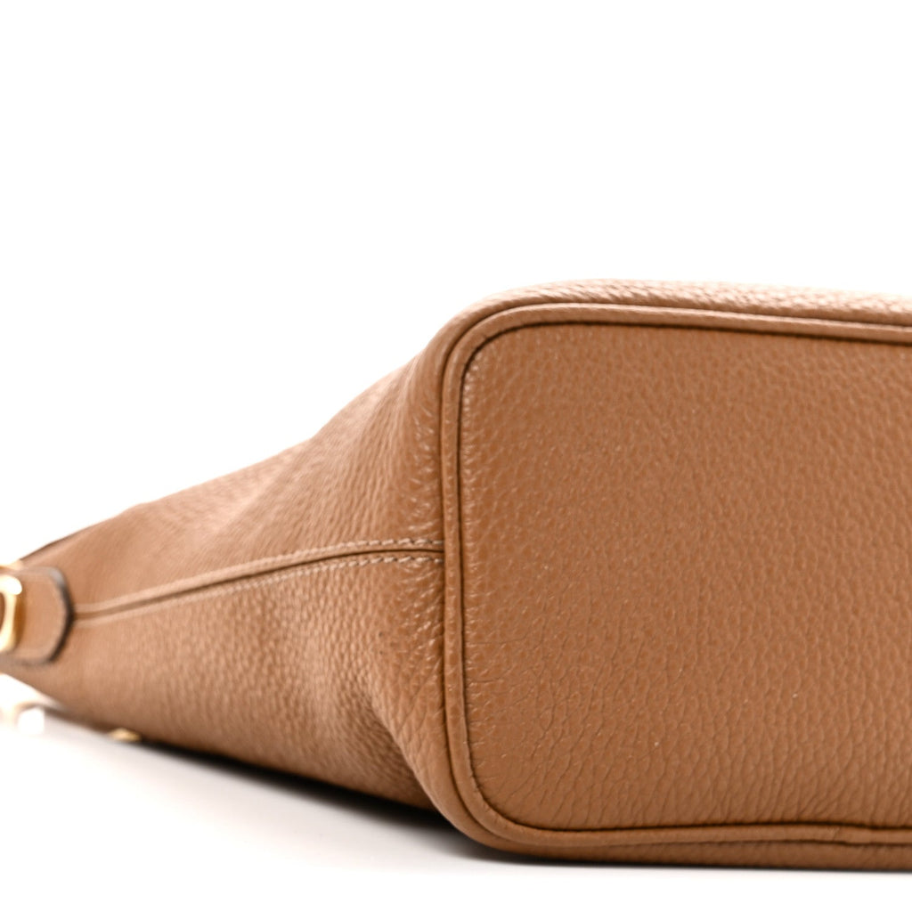 Prada Vitello Daino Soft Mini Shoulder Bag Caramel