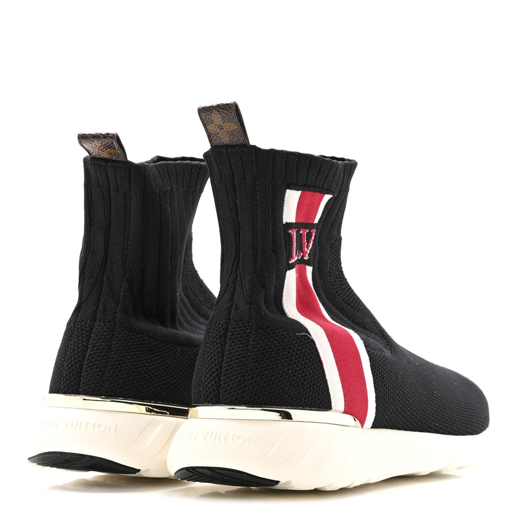 Louis Vuitton Stretch Fabric Aftergame Sneaker Boots 38 Black