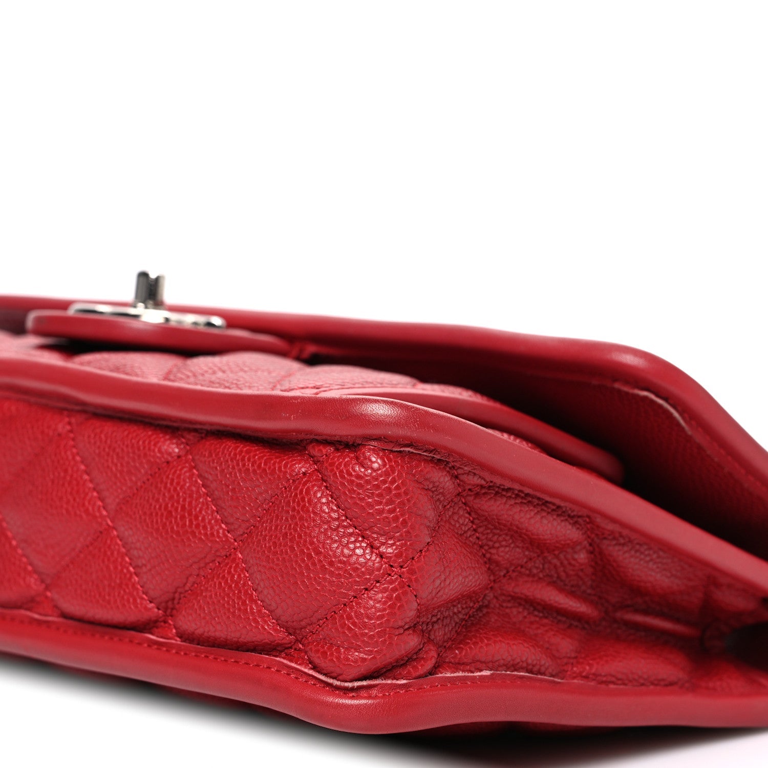 Chanel Caviar Quilted Medium French Riviera Flap Red