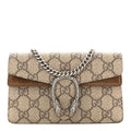 Gucci GG Supreme Monogram Super Mini Dionysus Shoulder Bag Taupe
