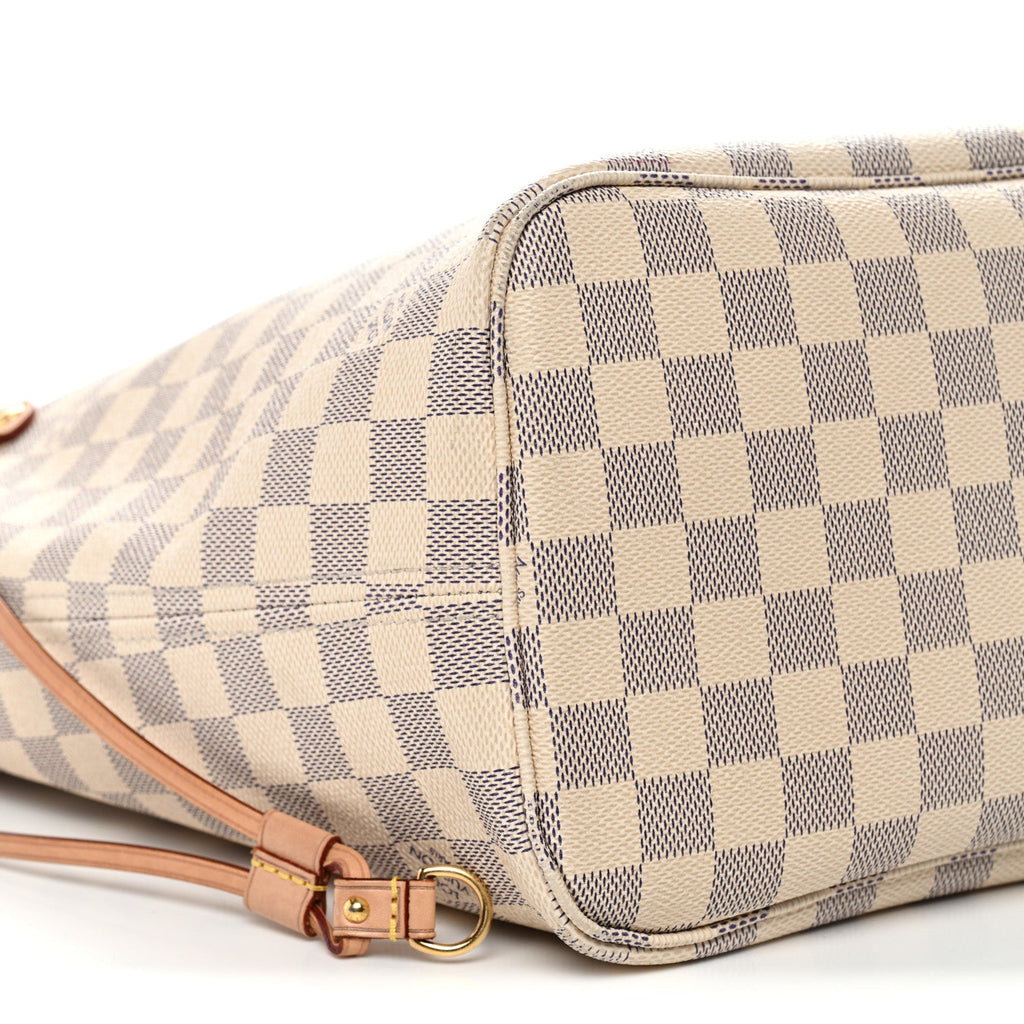 Louis Vuitton Damier Azur Neo Neverfull MM Rose Ballerine