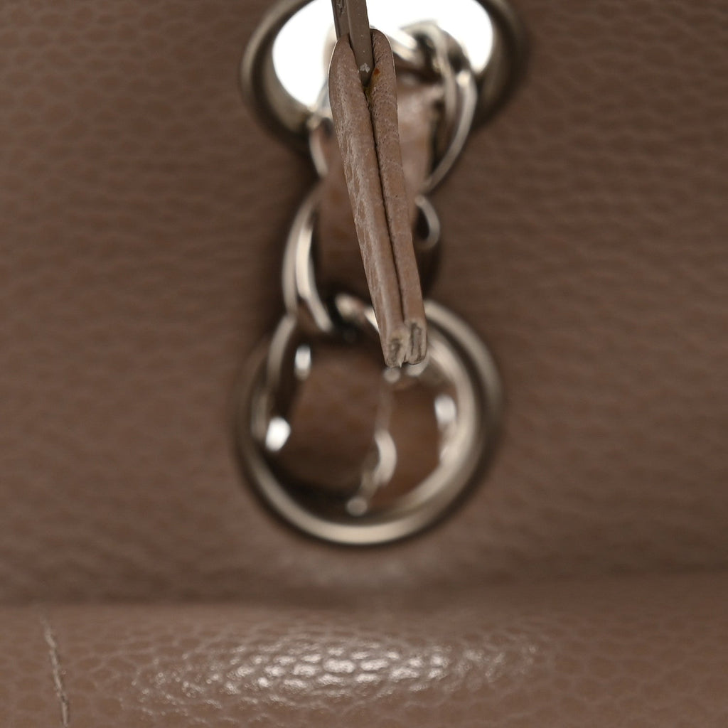 Chanel Caviar Quilted Medium Double Flap Taupe