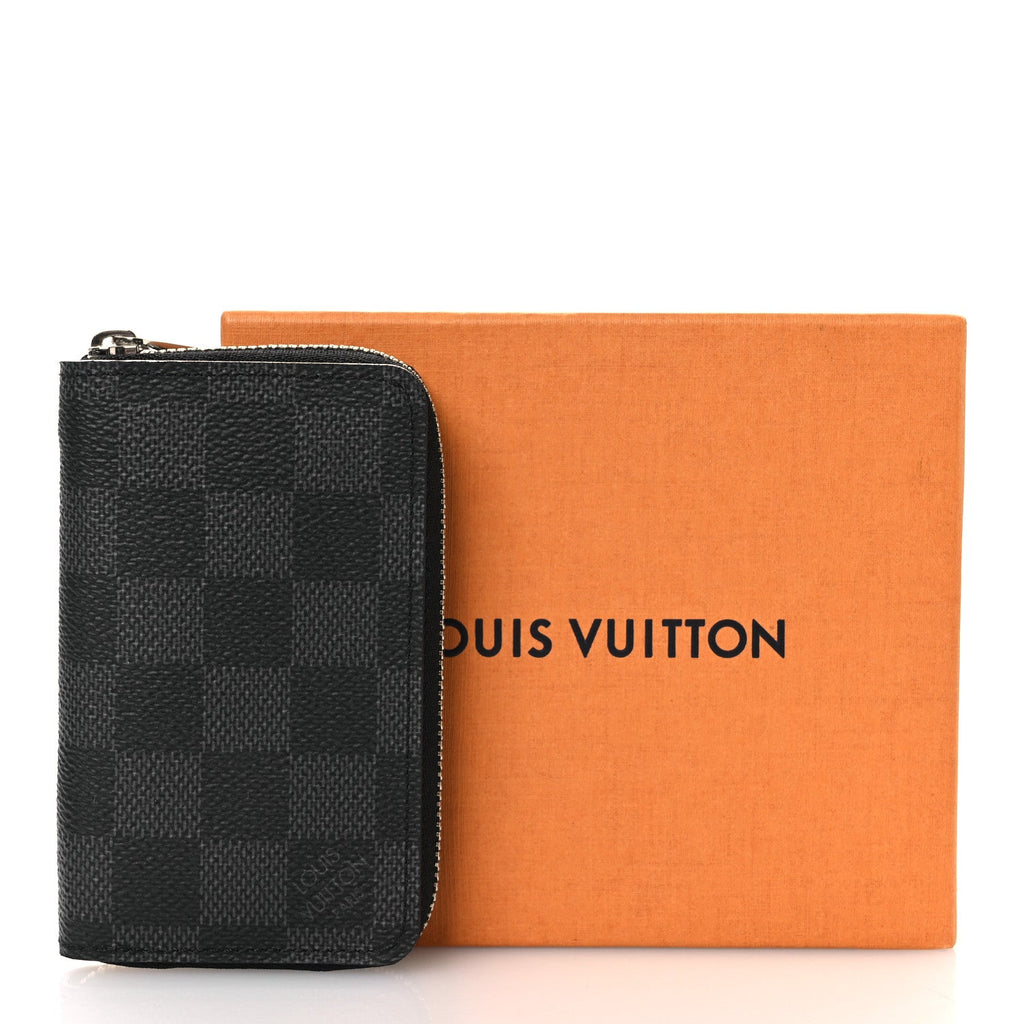 Louis Vuitton Damier Graphite Zippy Coin Purse Vertical