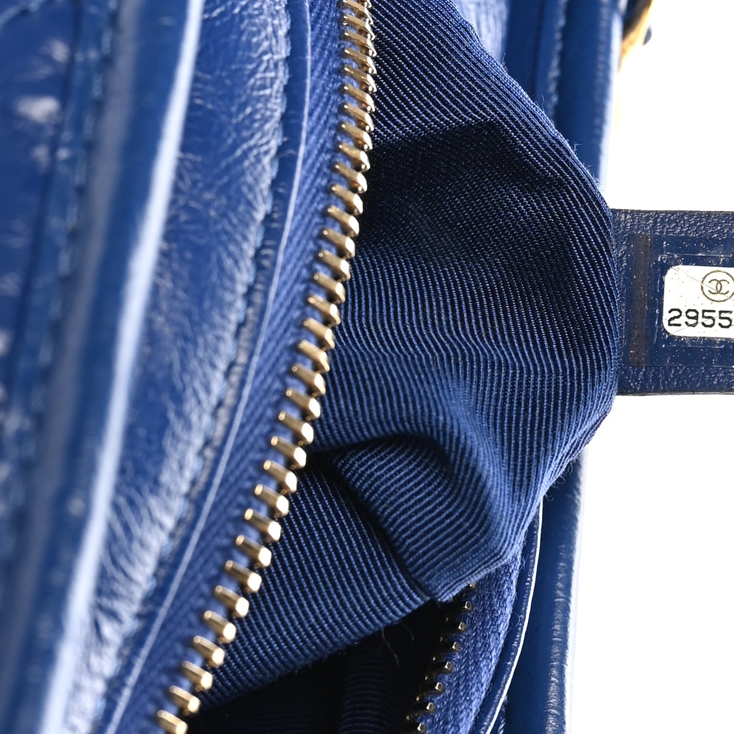 Chanel Aged Calfskin Quilted Medium Gabrielle Logo Hobo Blue