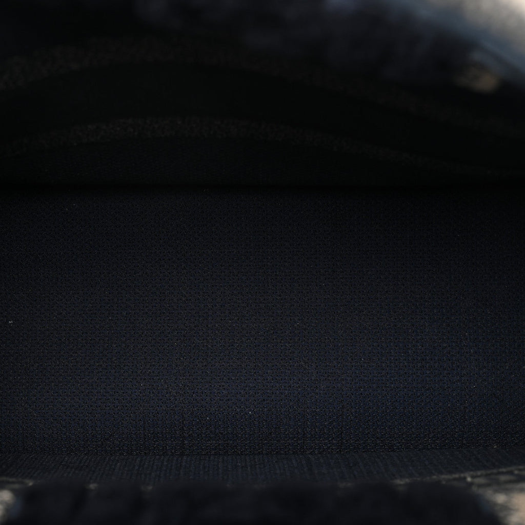 Christian Dior Shearling Cannage Medium Book Tote Deep Blue Natural