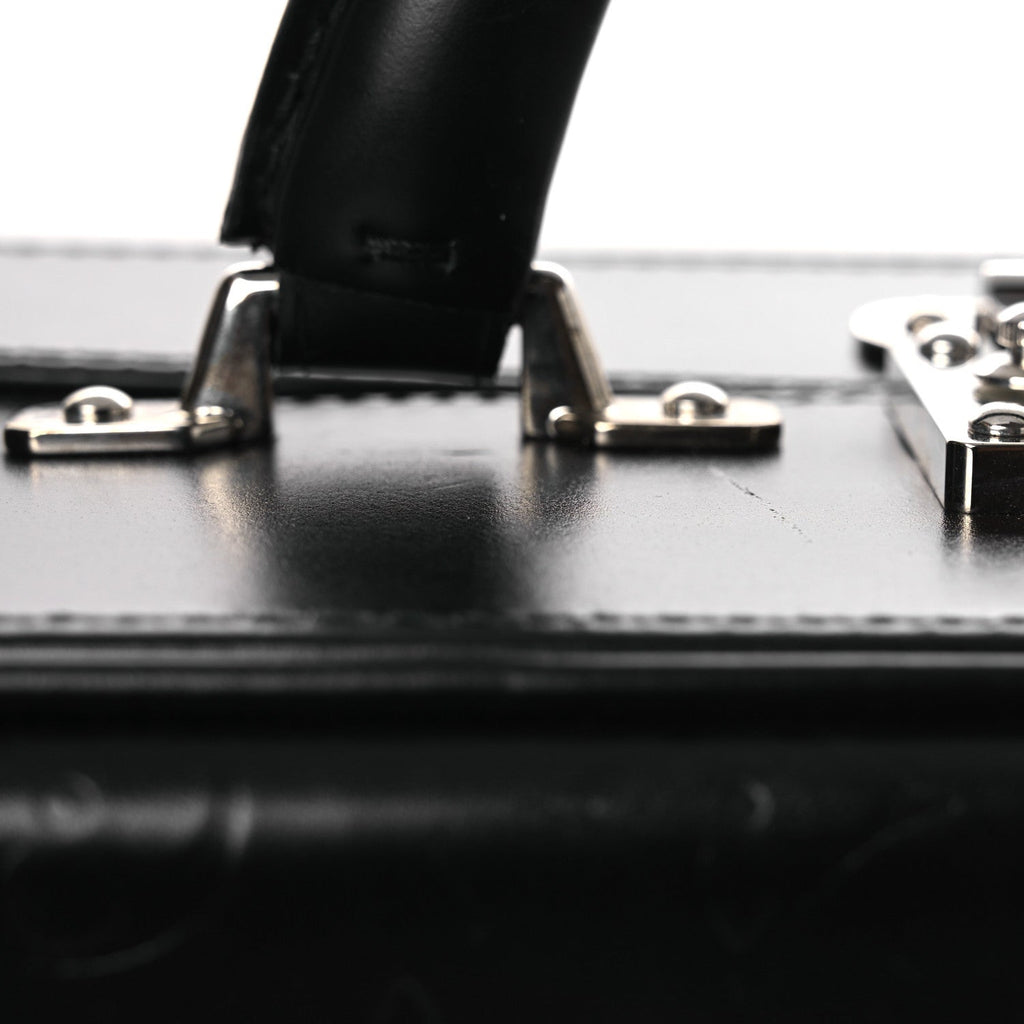 Louis Vuitton Monogram Glace Valisette MM Black