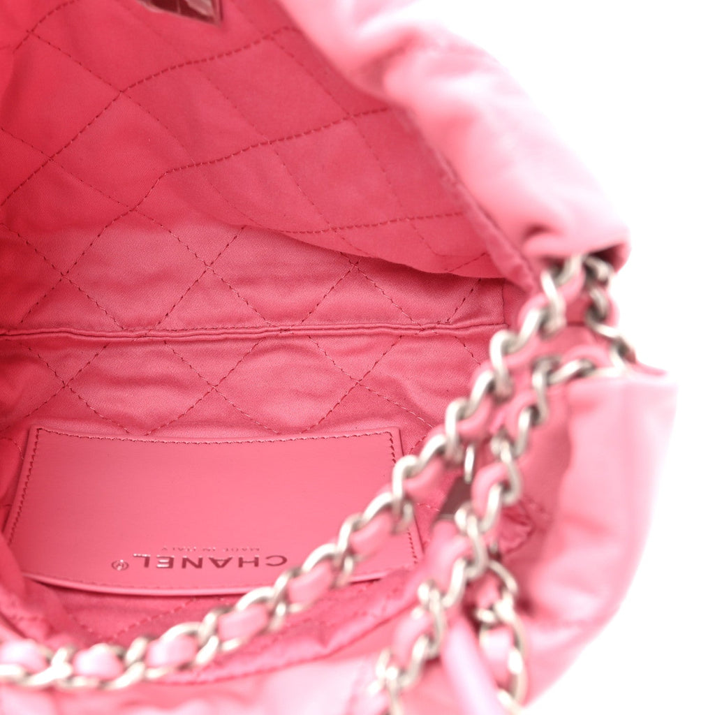 Chanel Shiny Calfskin Quilted Mini Chanel 22 Pink