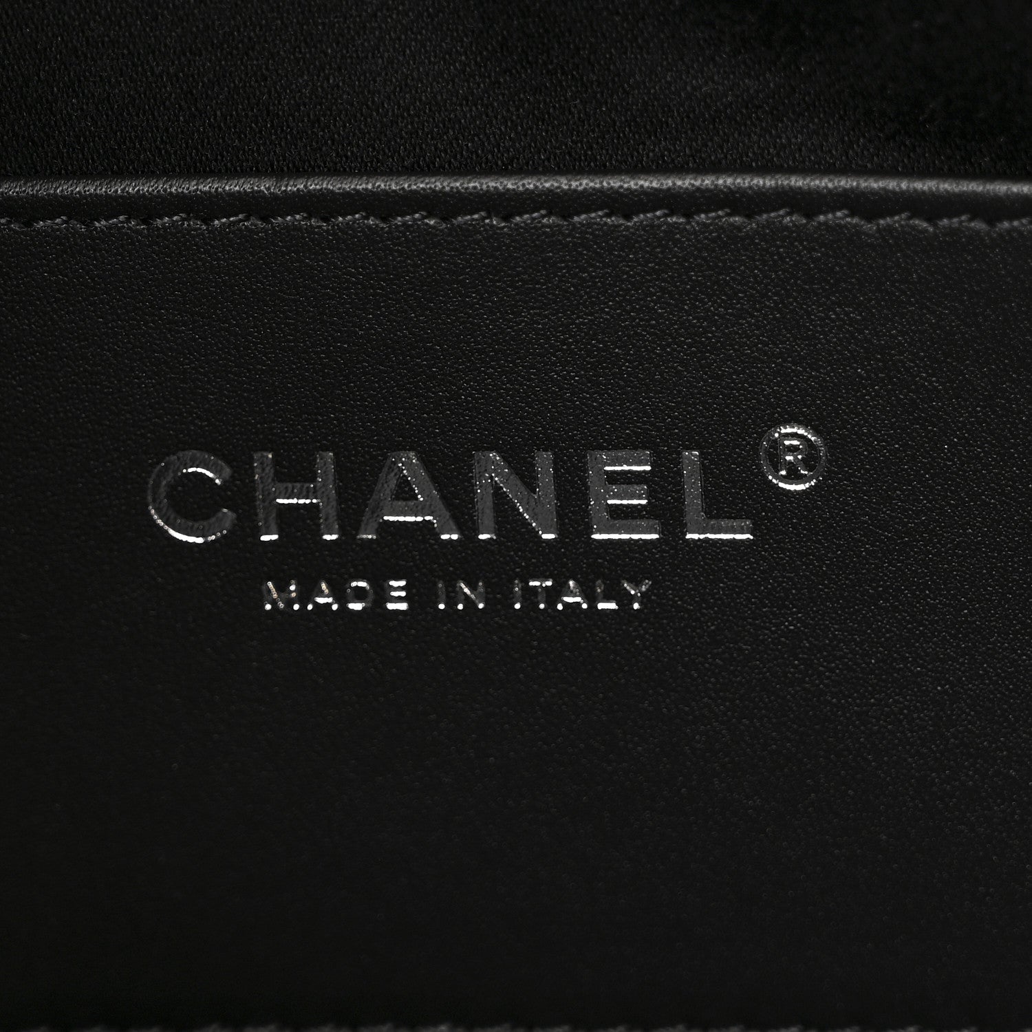 Chanel Shiny Crumpled Quilted Mini Chanel 25 Handbag Black