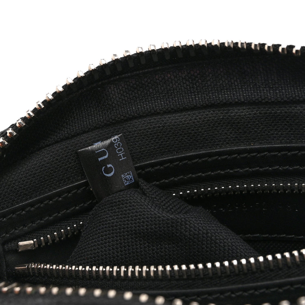 Gucci Soft GG Supreme Monogram Web Belt Bag Black Grey