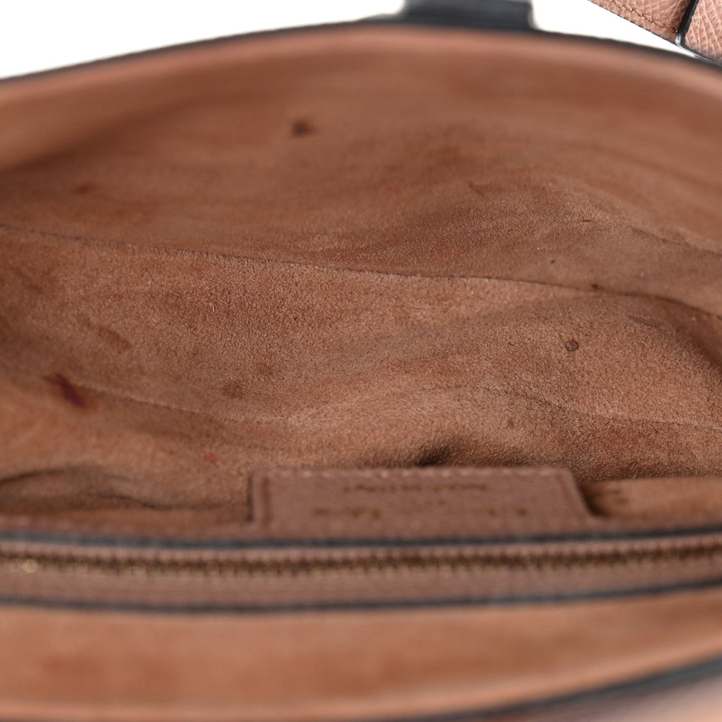 Christian Dior Grained Calfskin Saddle Bag Fard