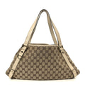 Gucci Monogram Medium Abbey Shoulder Bag Off White