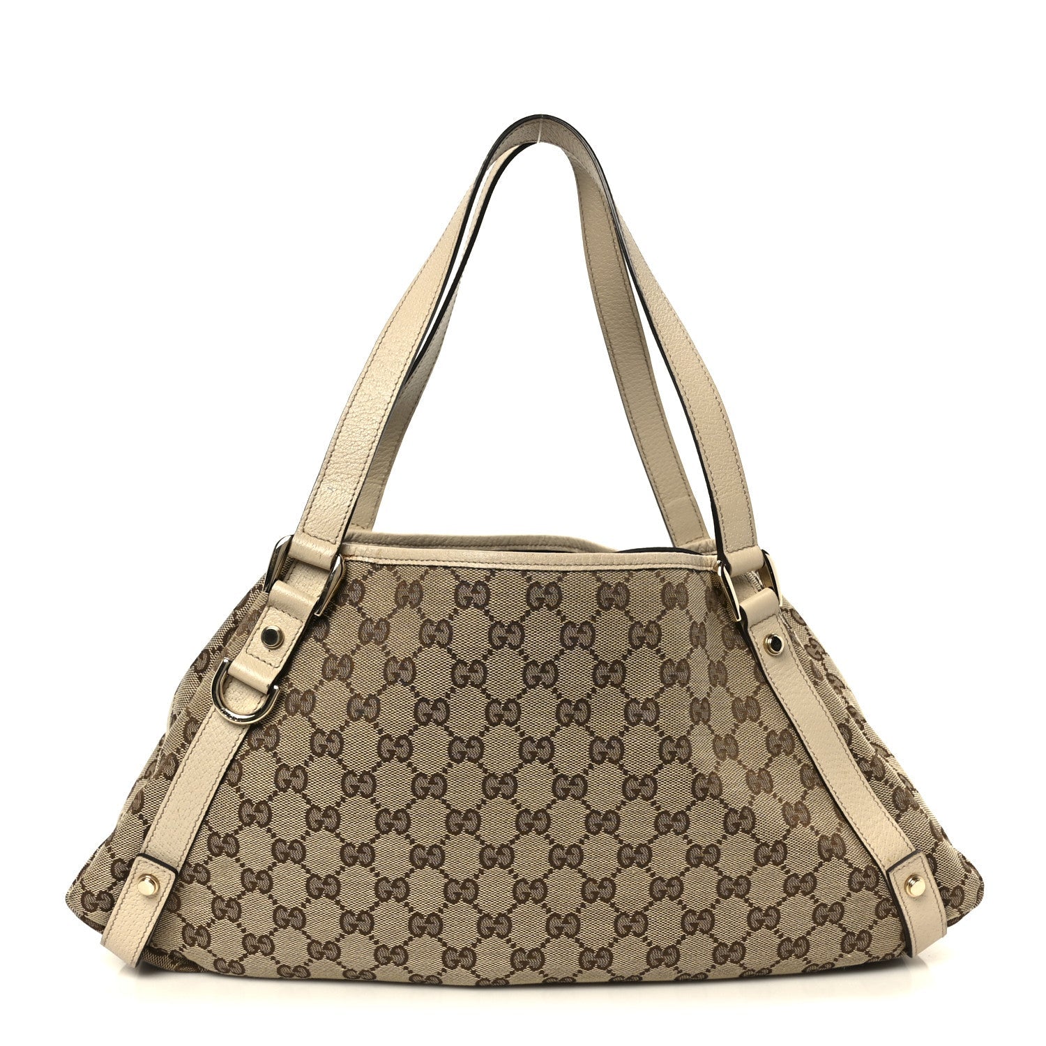 Gucci Monogram Medium Abbey Shoulder Bag Off White