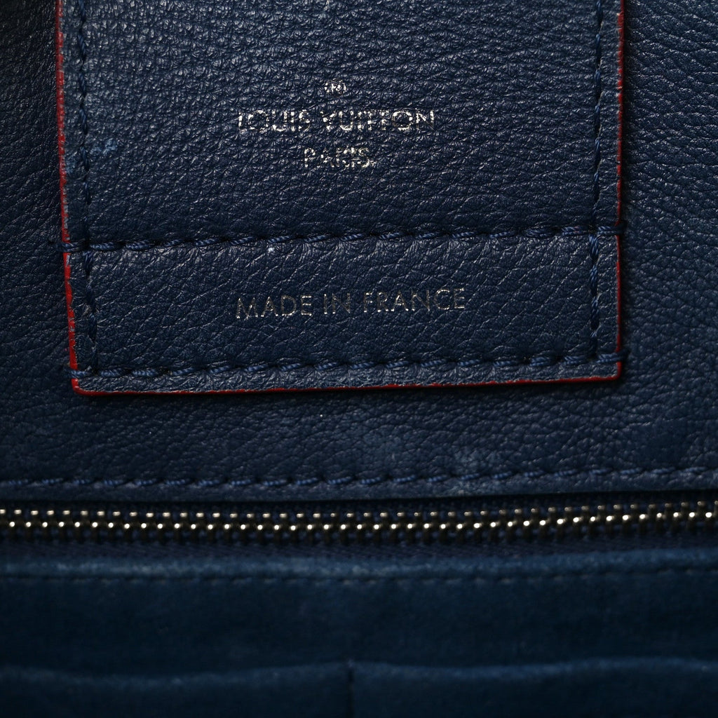 Louis Vuitton Calfskin Lockme Day Marine Rouge