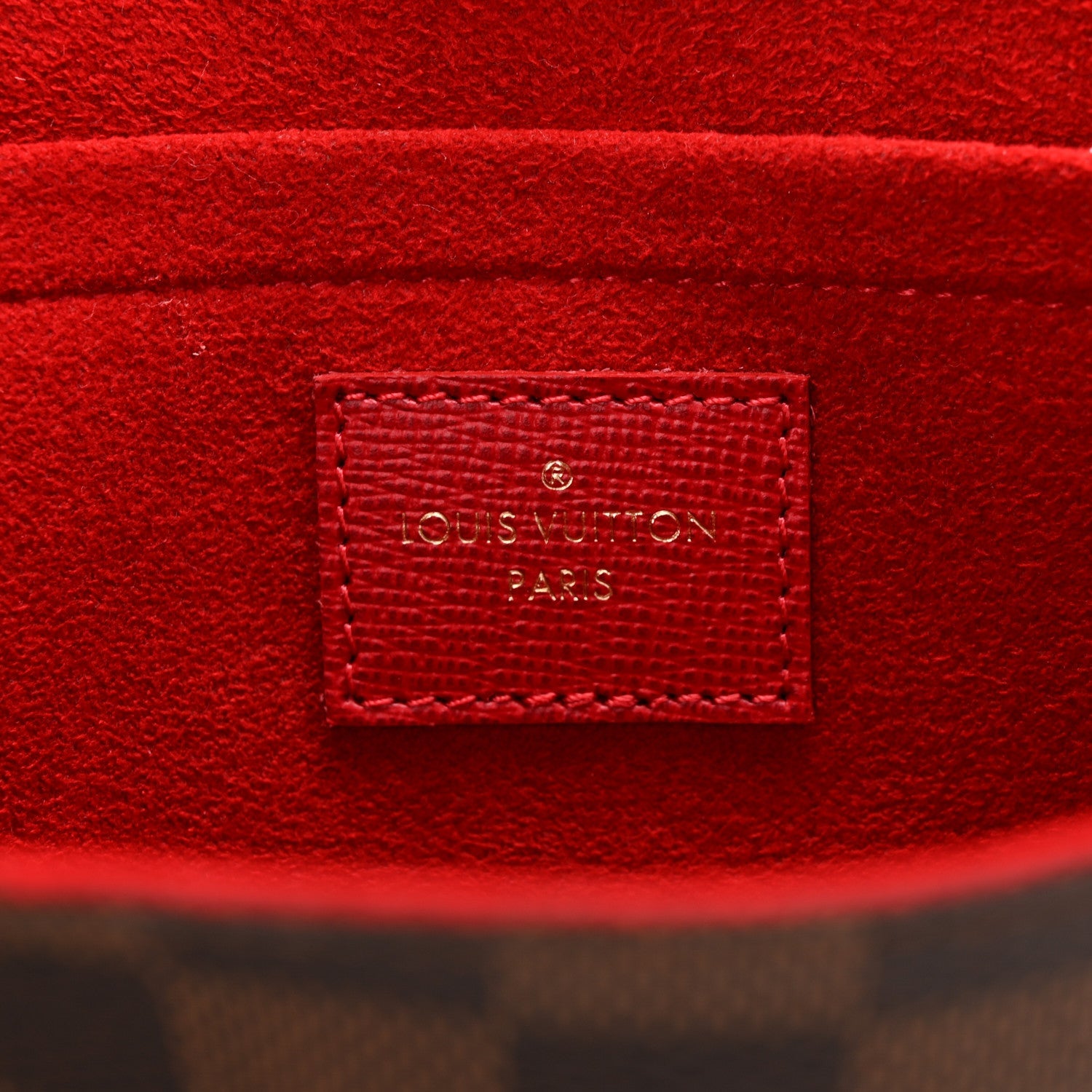 Louis Vuitton Damier Ebene Pochette Felicie Chain Wallet