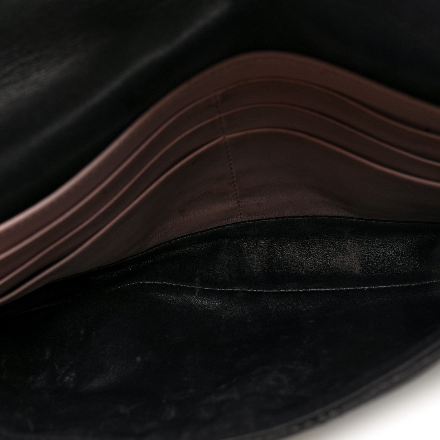 Christian Dior Lambskin Cannage Miss Dior Promenade Pouch Black