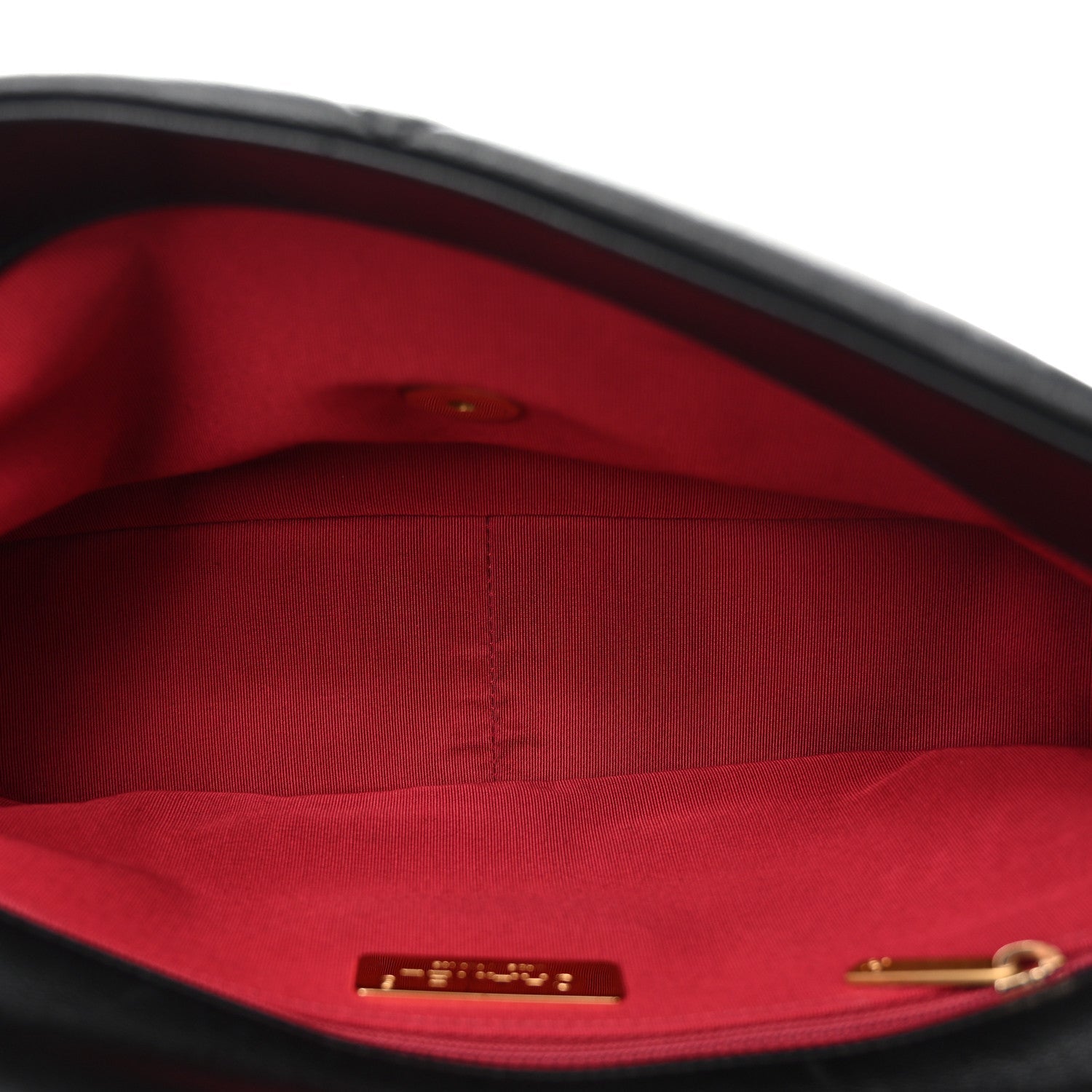 Chanel Shiny Goatskin Quilted Large Chanel 19 Flap Black