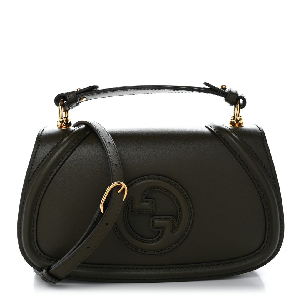Gucci Arabella Calfskin Medium Blondie Top Handle Bag Luscious Green