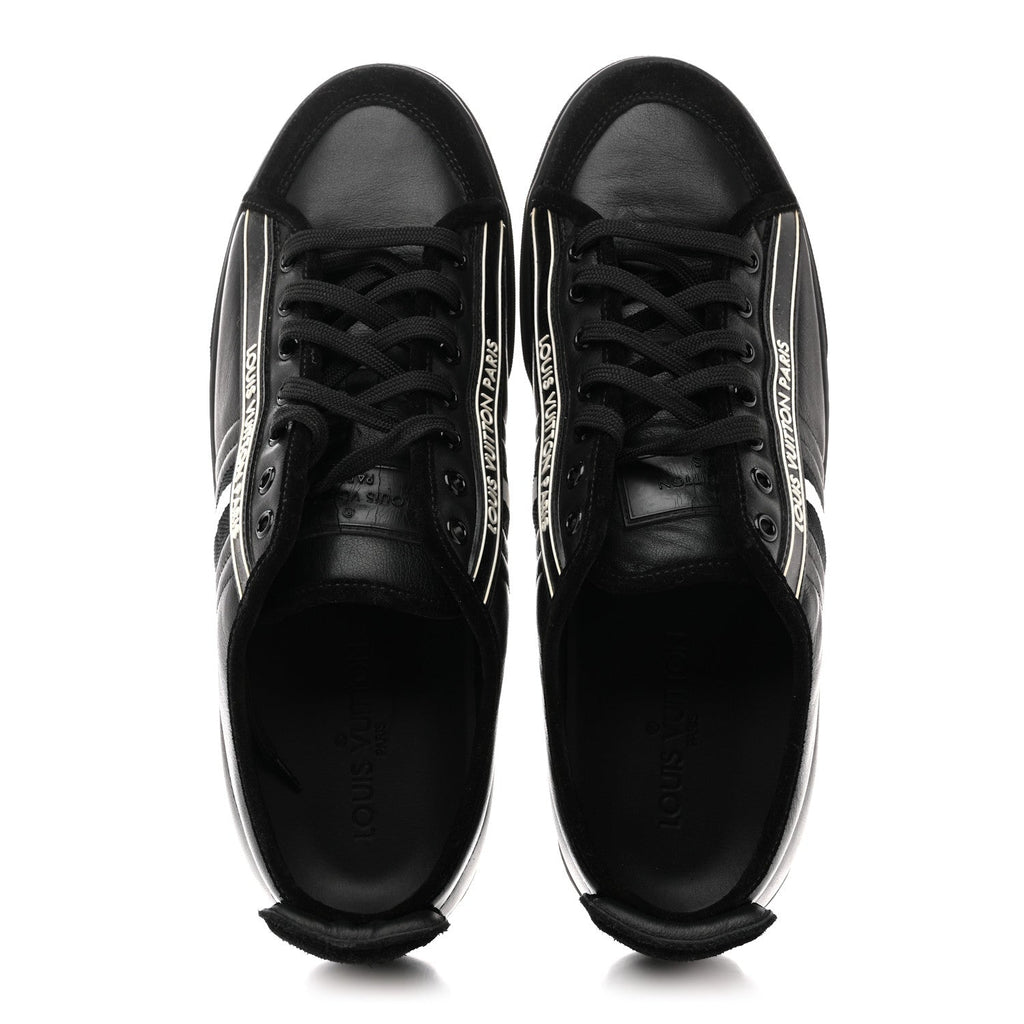 Louis Vuitton Calfskin Mens Cosmos Sneakers 8 Black