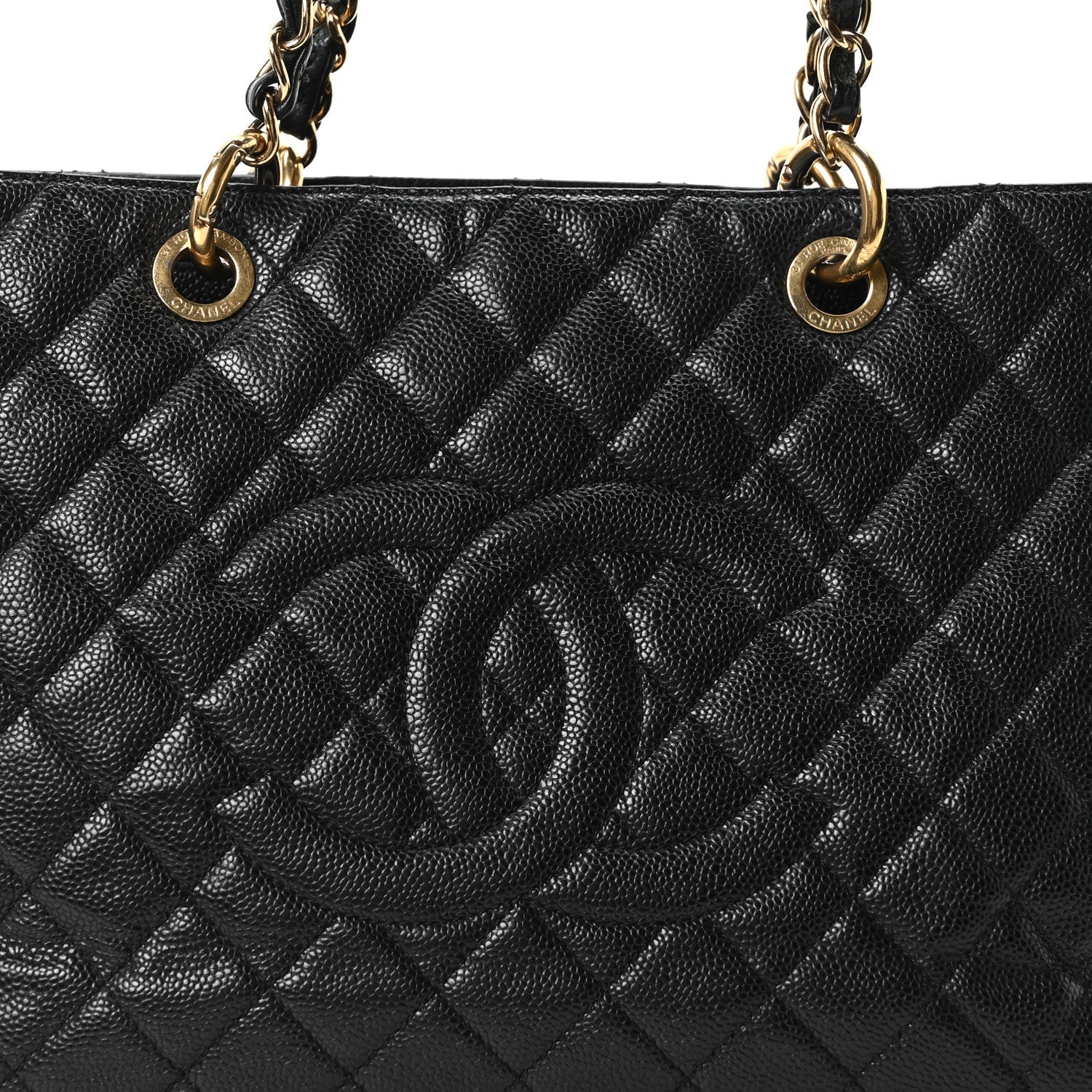 Chanel Caviar Quilted Grand Shopping Tote GST Black