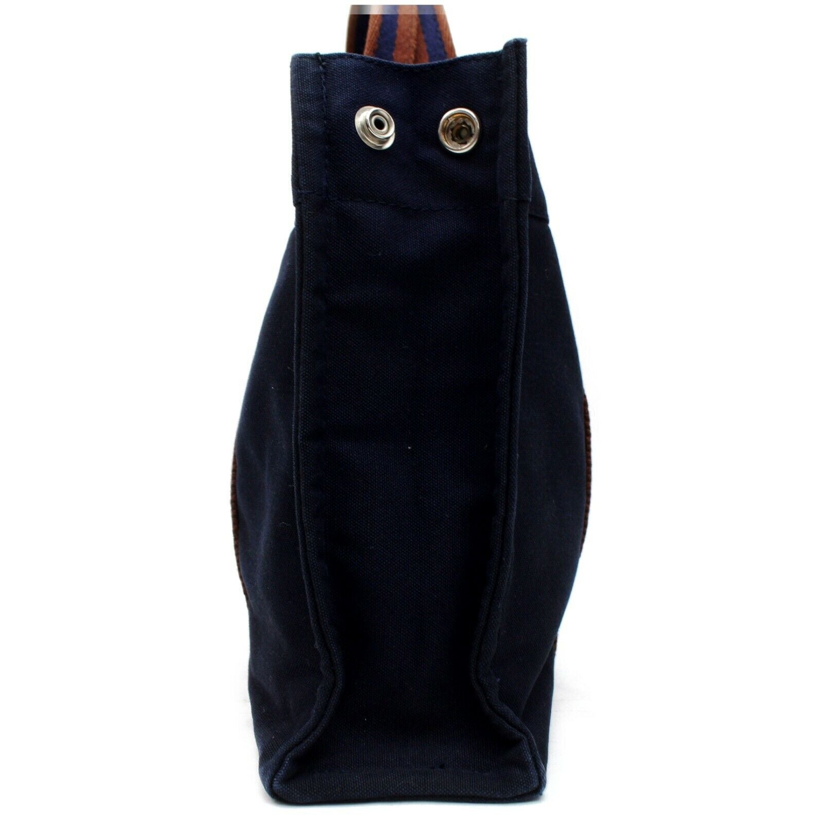 Indistinguishable  Hermes Tote Bag Sac Fool Toepm Navy Blue Canvas (SHC7-10987)