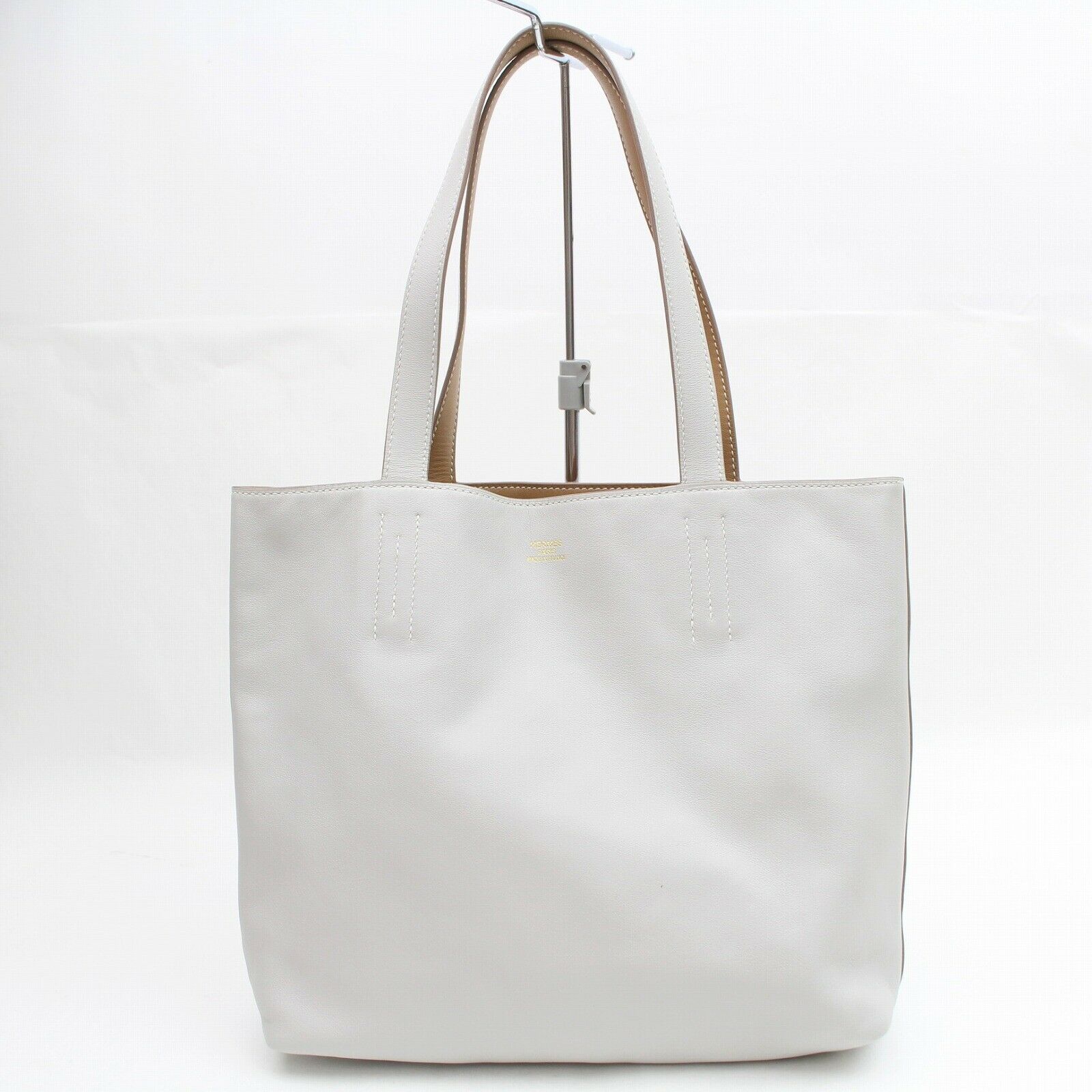 Indistinguishable  Hermes Tote Bag Double Sens36 Good Condition Gray (SHC7-10664)
