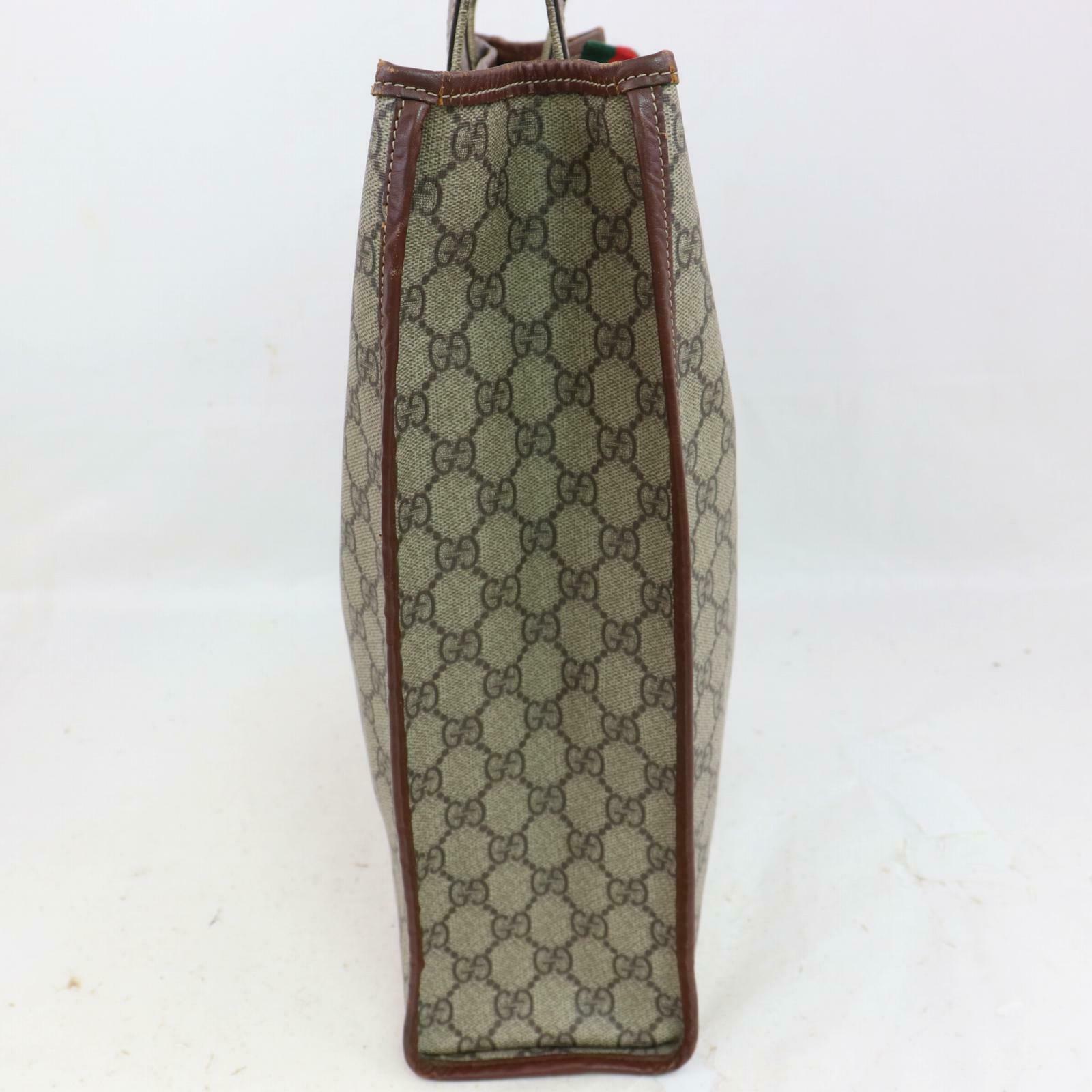 Gucci Tote Bag Brown PVC (SHC1-15132)