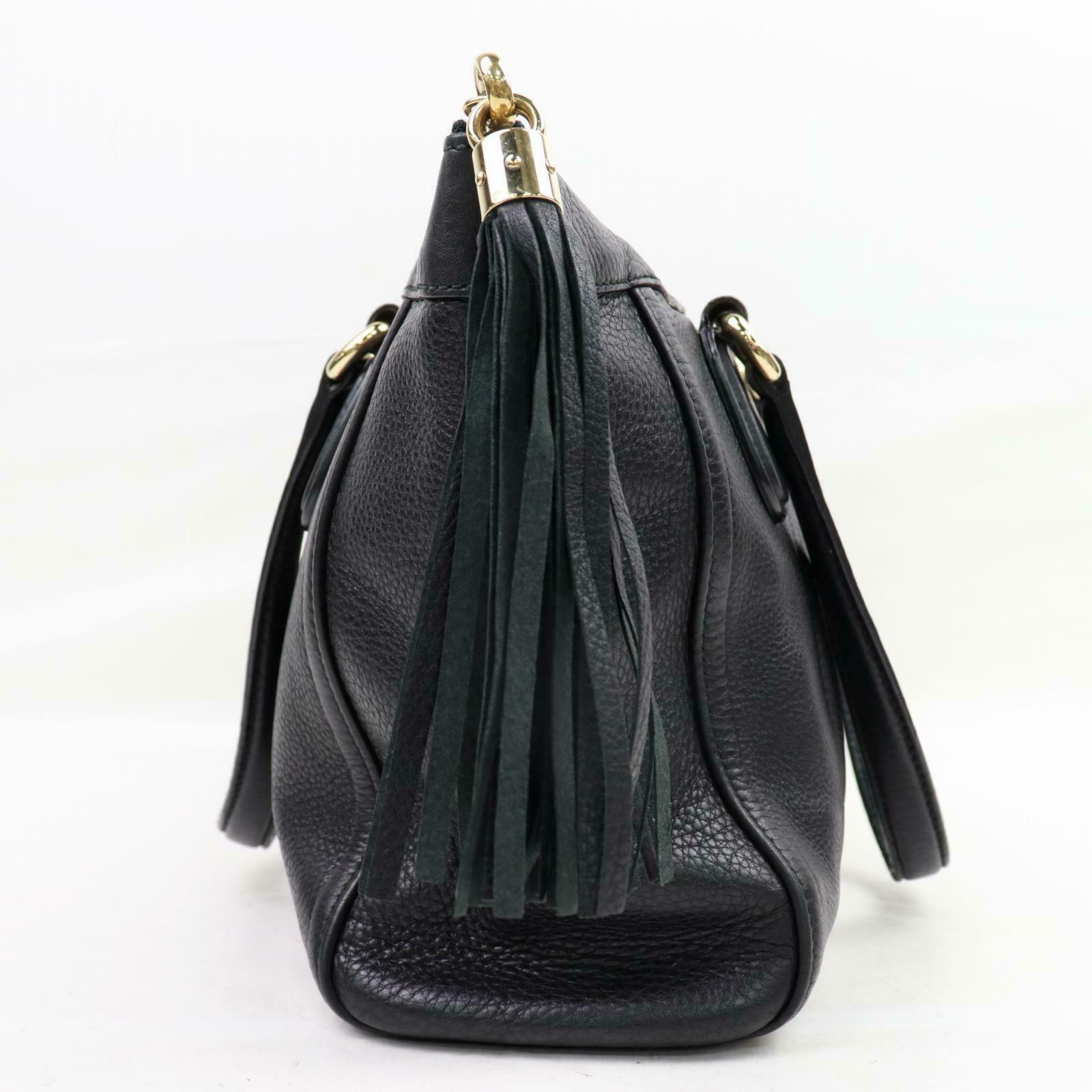 Brand Inspired Gucci Hand Bag Sohotote Black Leather (SHC1-15095)