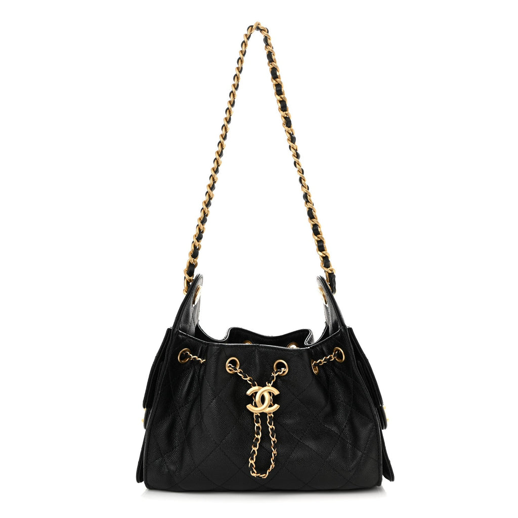 Chanel Caviar Quilted Mini Chanel 25 Handbag Black