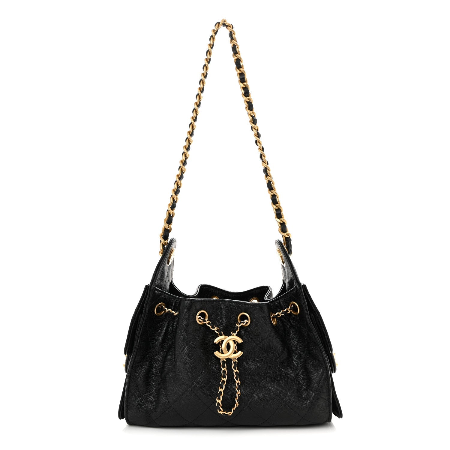 Chanel Caviar Quilted Mini Chanel 25 Handbag Black
