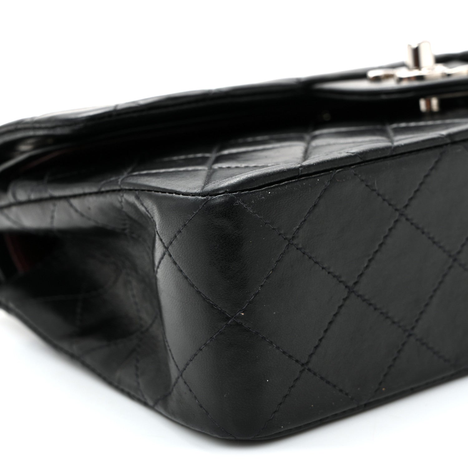 Chanel Lambskin Quilted Small Double Flap Black