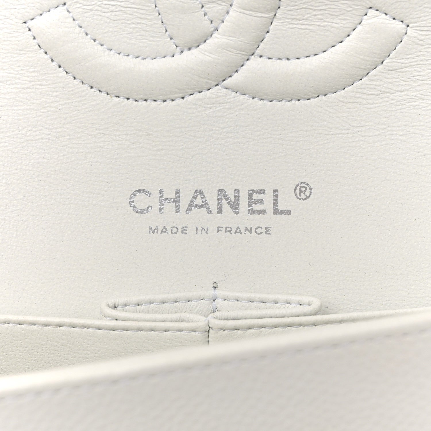 Chanel Caviar Quilted Medium Double Flap White