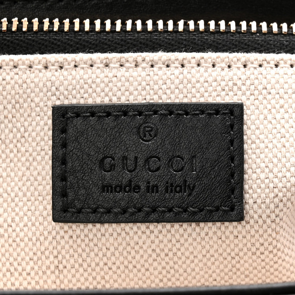 Gucci Ciny Lux Calfskin Horsebit 1955 Soft Small Shoulder Bag Black