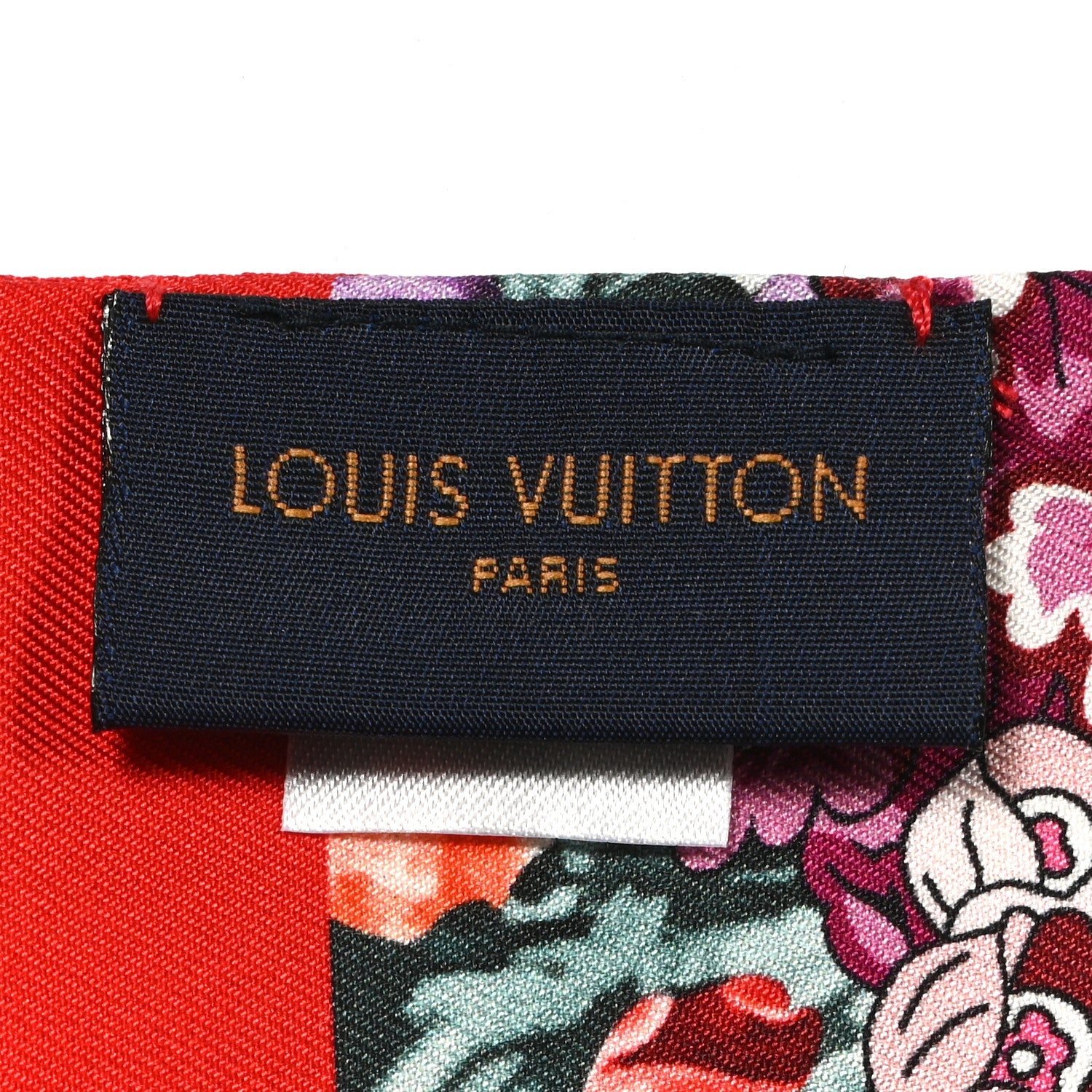 Louis Vuitton Silk Louis In The Garden Bandeau Fuchsia