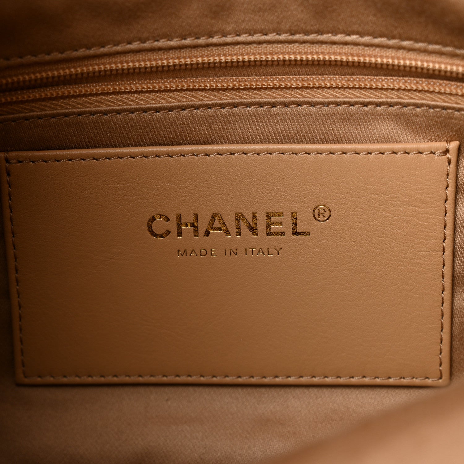 Chanel Calfskin Quilted Small Maxi Hobo Beige