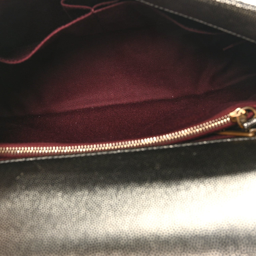 Chanel Metallic Caviar Quilted Small Coco Handle Flap Silver