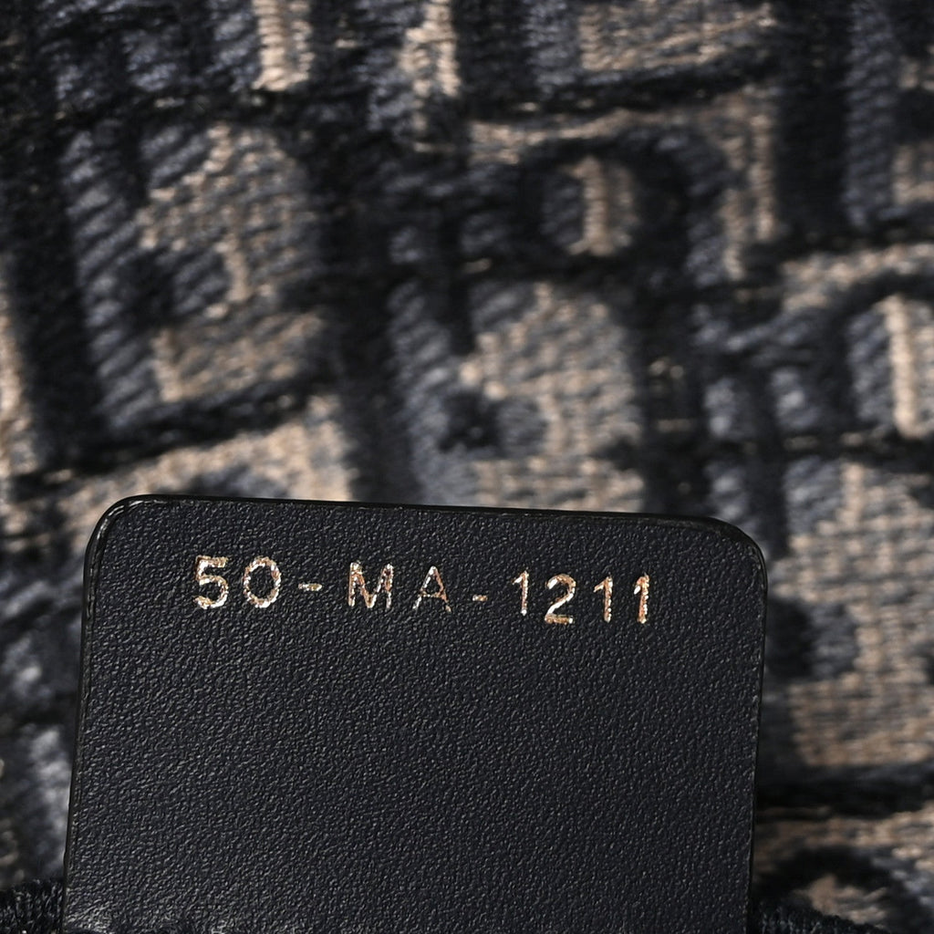 Christian Dior Oblique Slim Saddle Pouch Blue