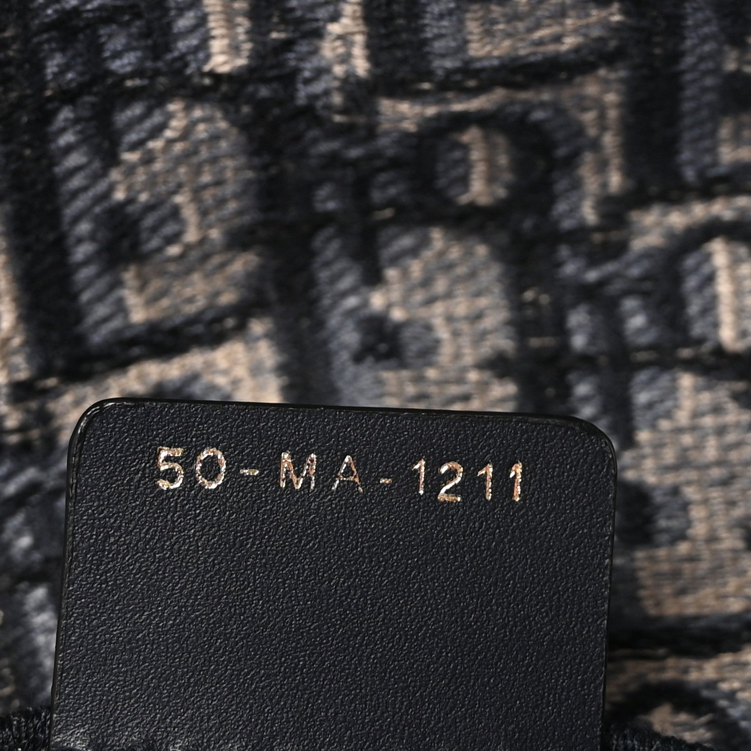 Christian Dior Oblique Slim Saddle Pouch Blue