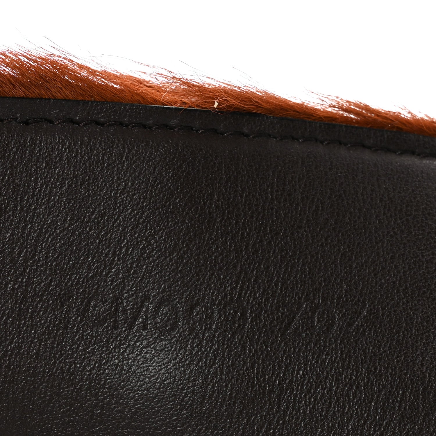 Prada Cavallino Calf Hair Belt 75 30 Cognac