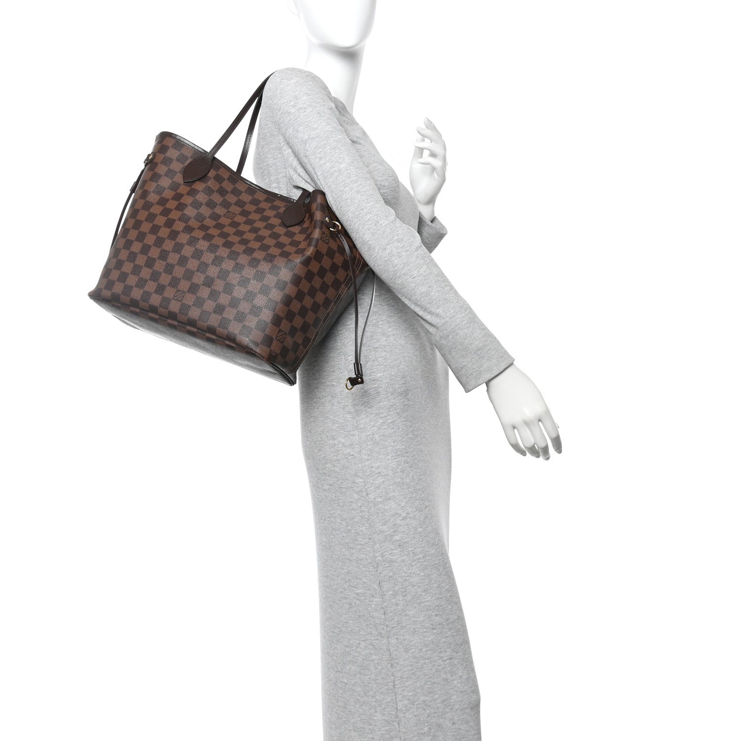Louis Vuitton Damier Ebene Neo Neverfull MM Rose Ballerine
